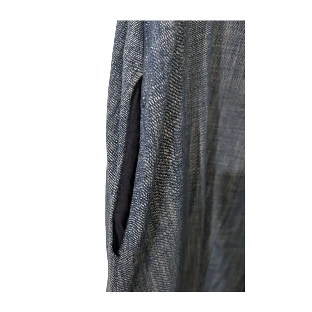 Amadi Anthropologie Denim Rope Strap Mini Dress Women Medium Blue Chambray W - Picture 4 of 8